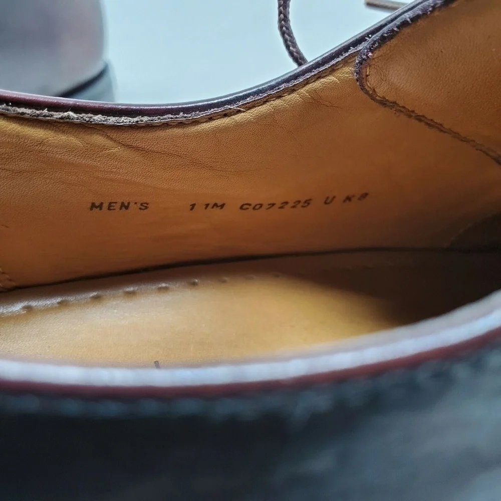 Cole Haan Nike Air Lot Brown Leather Oxford shoes